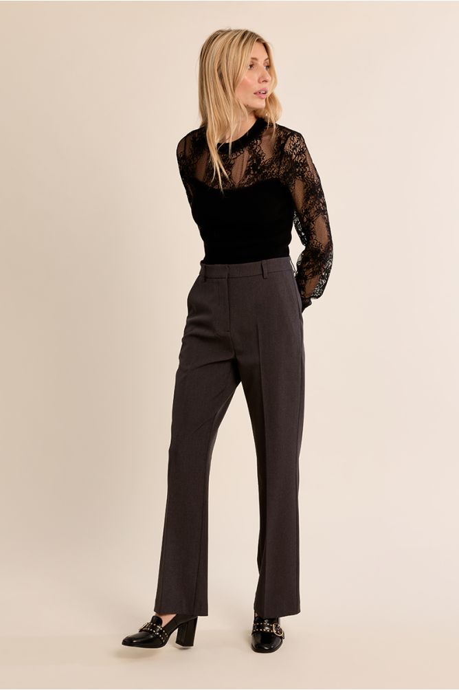 Straight tailored trousers