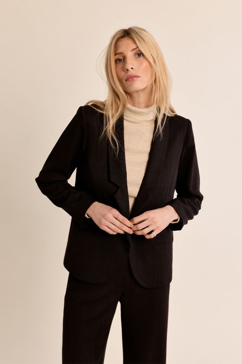 Blazer con cuello solapa 
