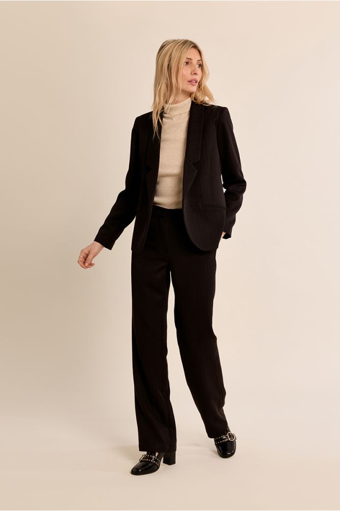 Blazer droit col tailleur