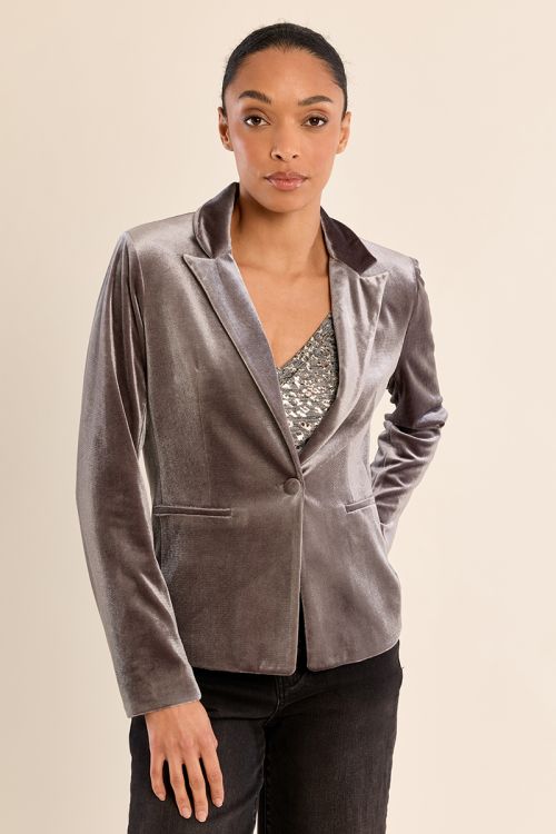 Blazer corto in velluto - Molly Bracken