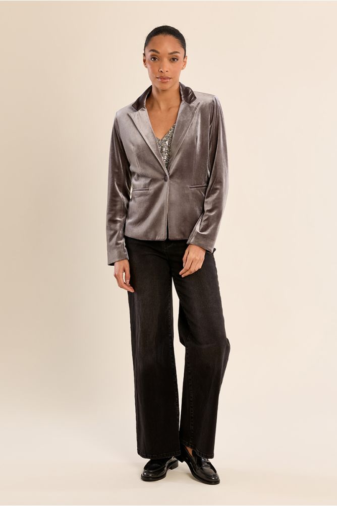 Blazer corto in velluto - Molly Bracken