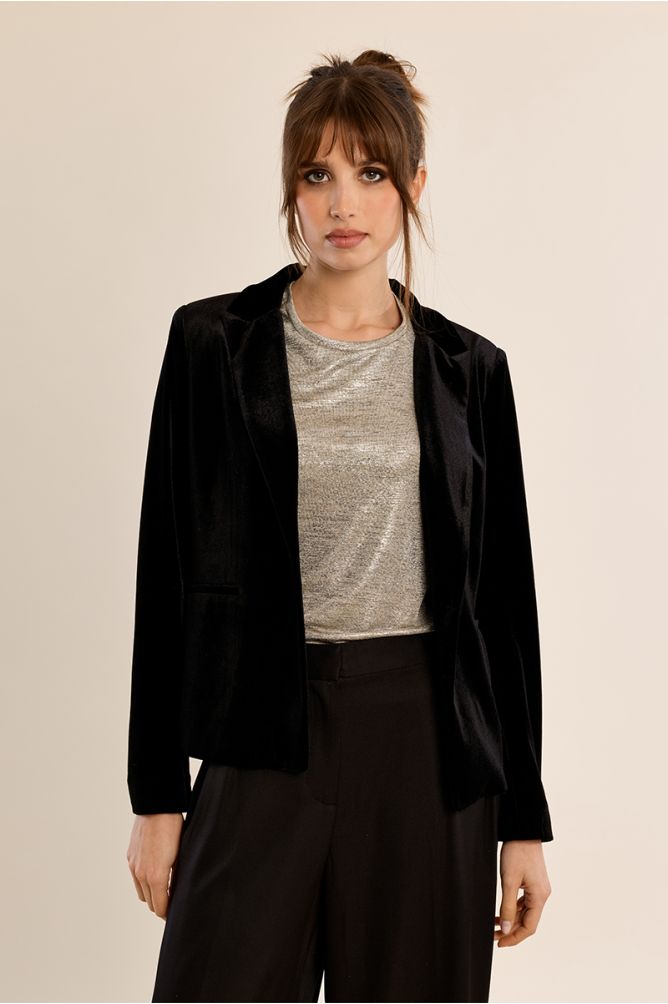 Blazer corto in velluto - Molly Bracken
