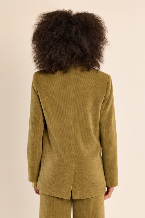 Blazer droit en velours