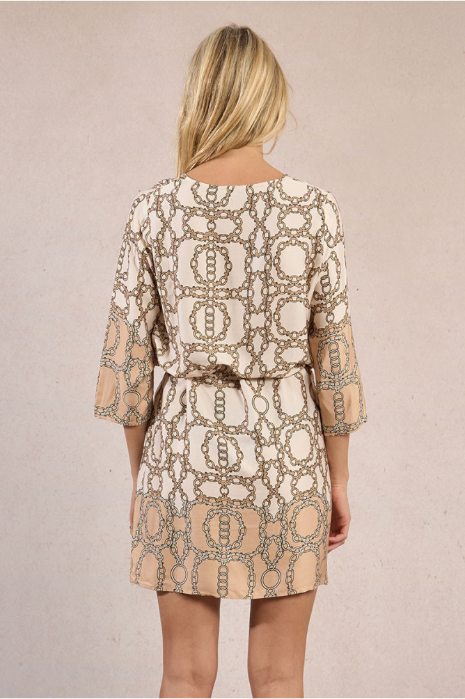Robe courte, imprimée