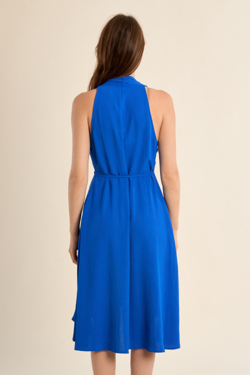 Robe courte sans manches, asymétrique