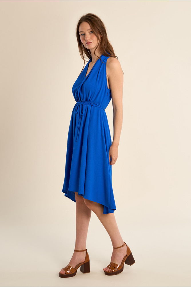 Robe courte sans manches, asymétrique