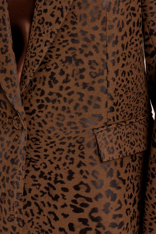 Blazer de manga larga con estampado