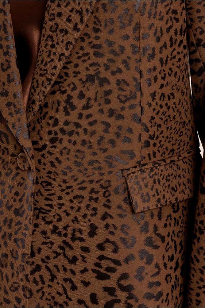 Blazer de manga larga con estampado