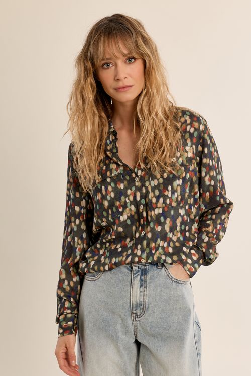 Camisa de manga larga con estampado