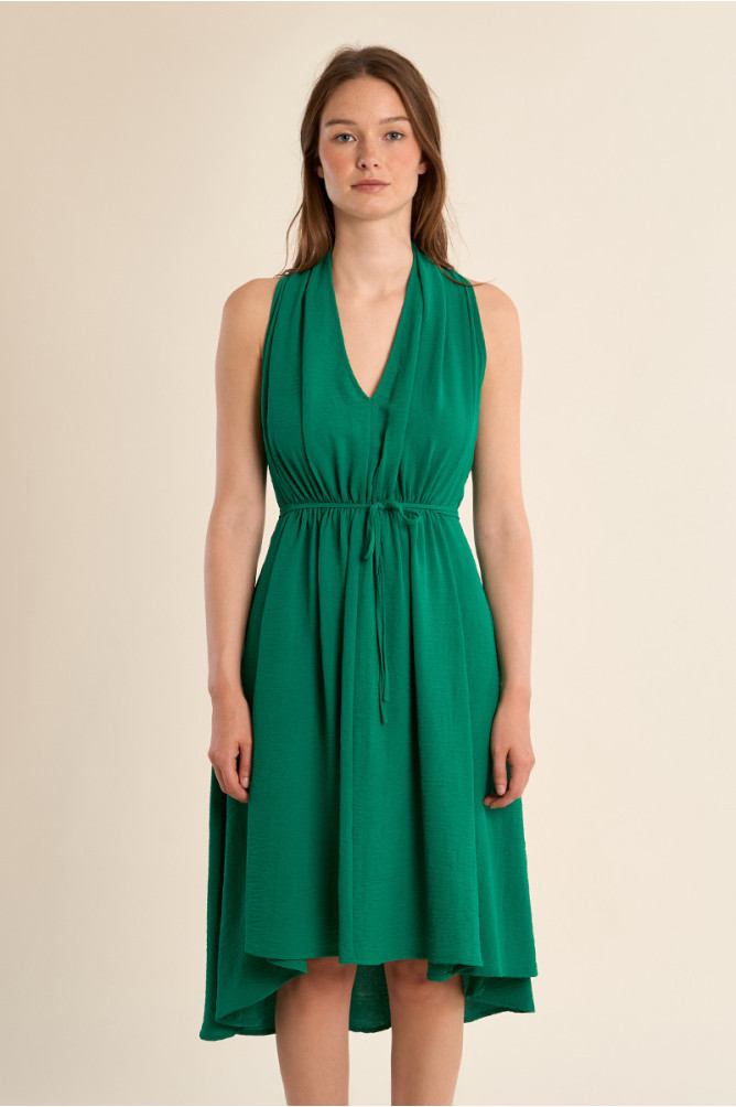 Robe courte sans manches, asymétrique