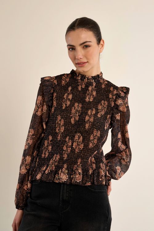 Blouse froncée