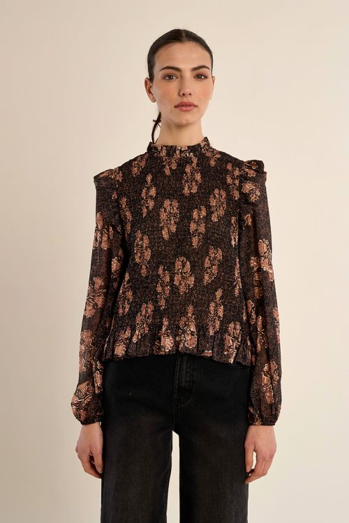 Blouse froncée
