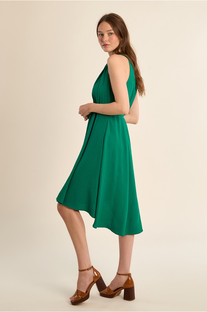 Robe courte sans manches, asymétrique