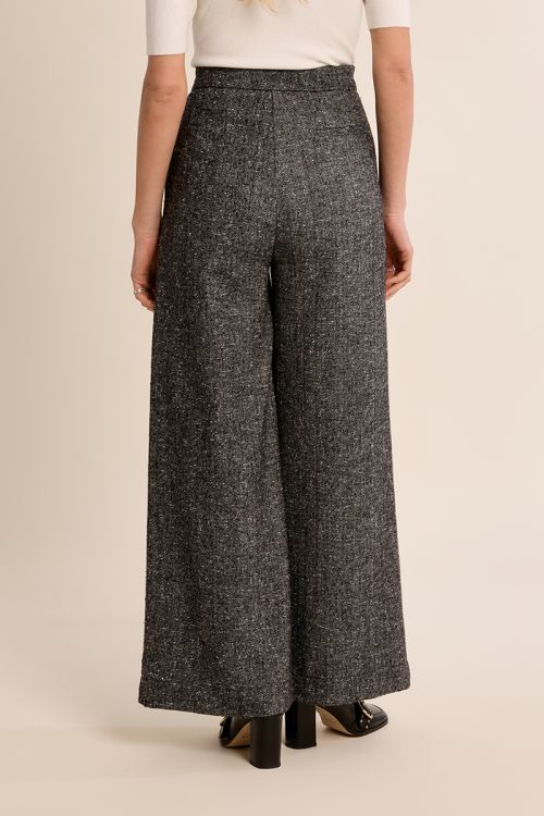 Pantalon à pinces évasé