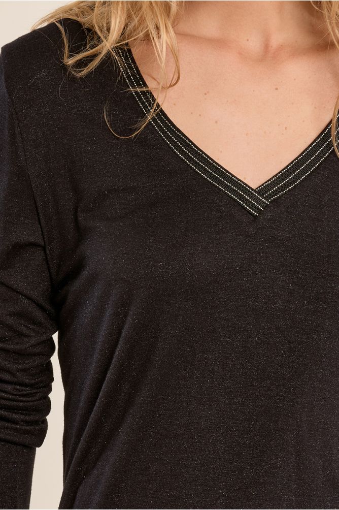 Jersey de manga larga detalle ribete