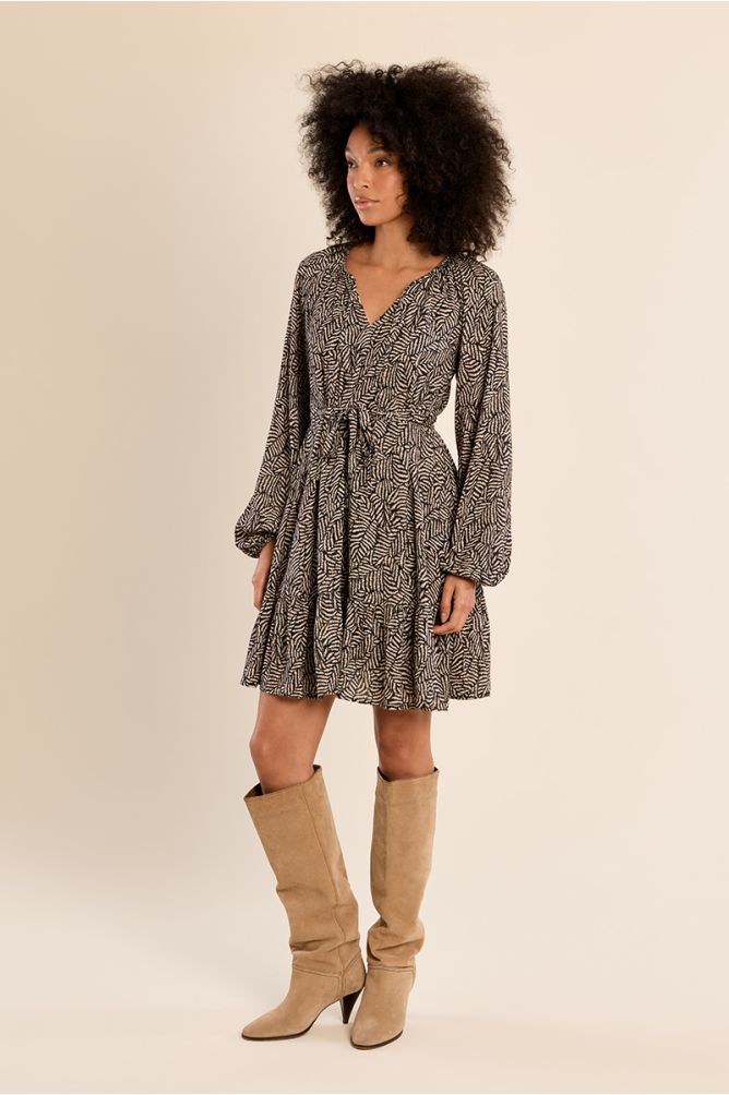 Short belted dress