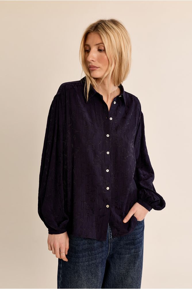 Camicia satinata a motivi floreali - Molly Bracken