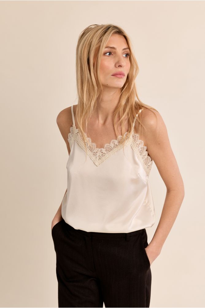Top lencero detalle encaje