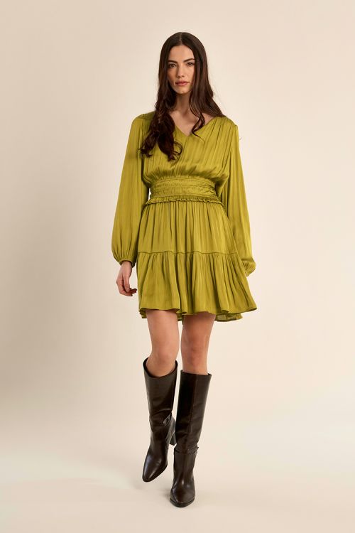 Short satin dress