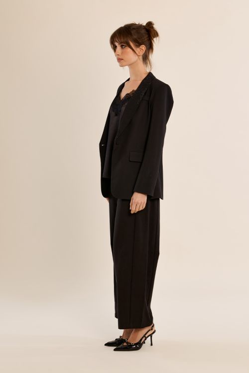 Blazer con revers e strass - Molly Bracken