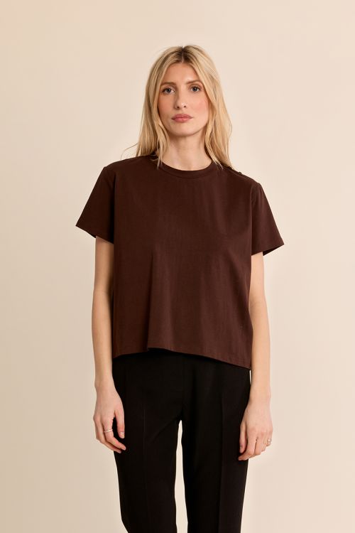 T-shirt crop en coton
