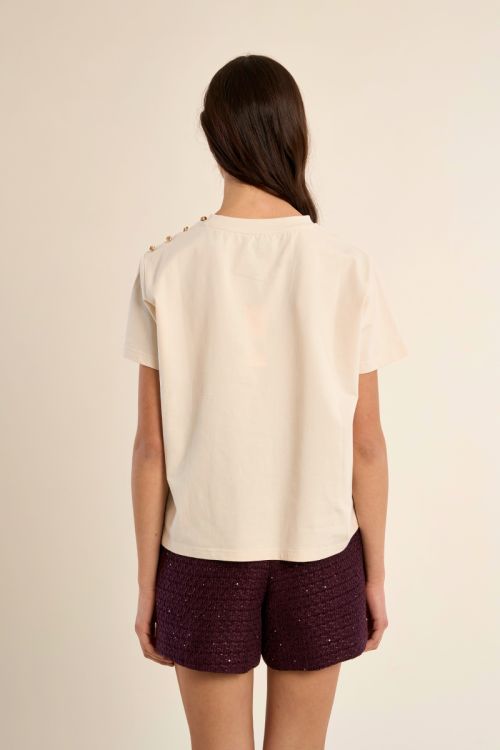 T-shirt crop en coton