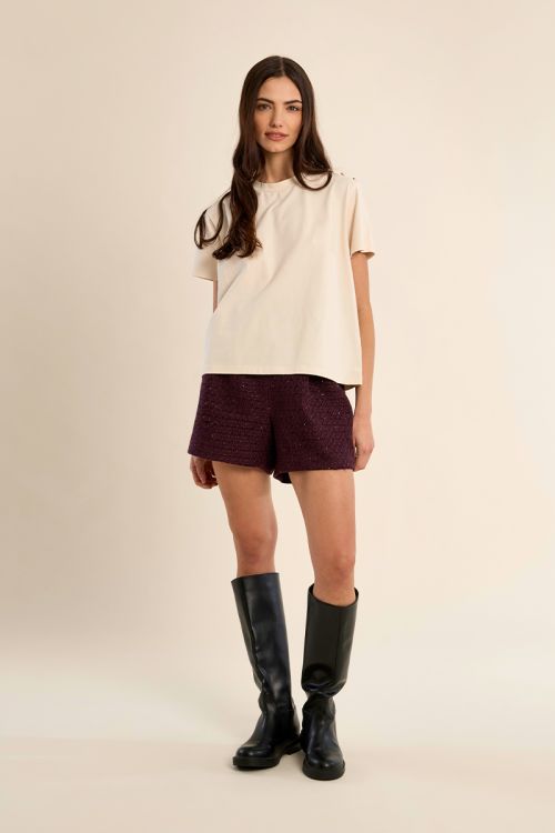 T-shirt crop en coton