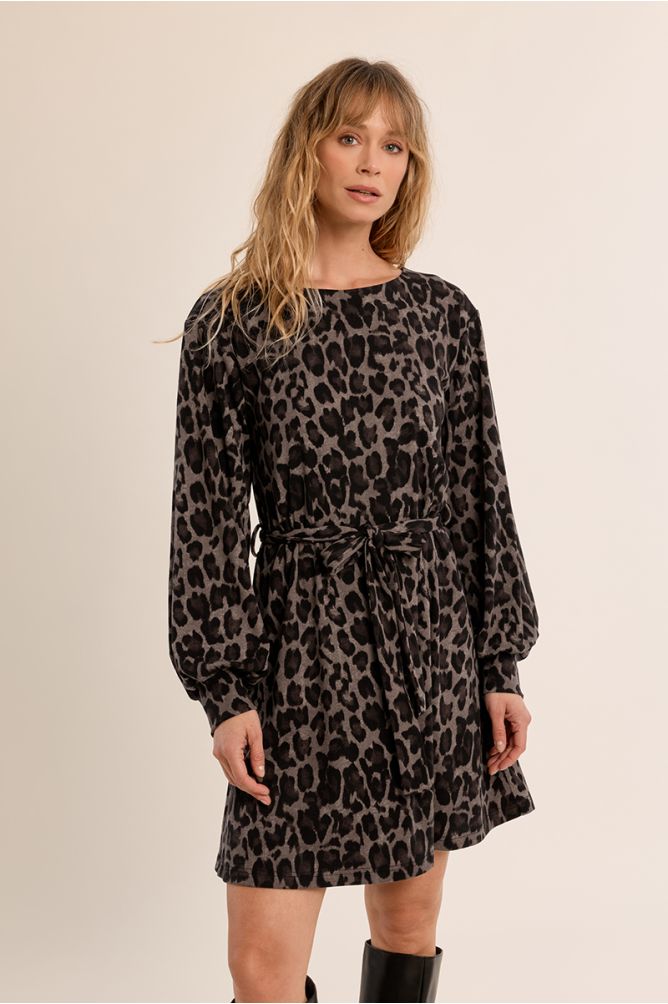 Robe imprimée léopard