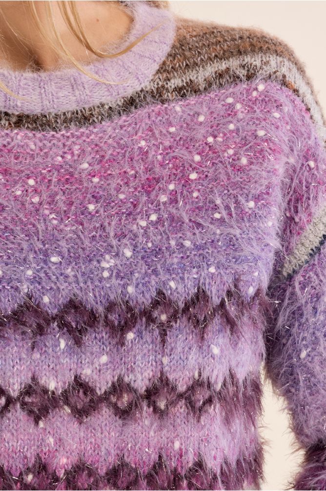 Fluffy knit sweater