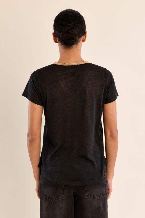 Iridescent V-neck T-shirt