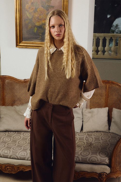 Pantalon large à pinces
