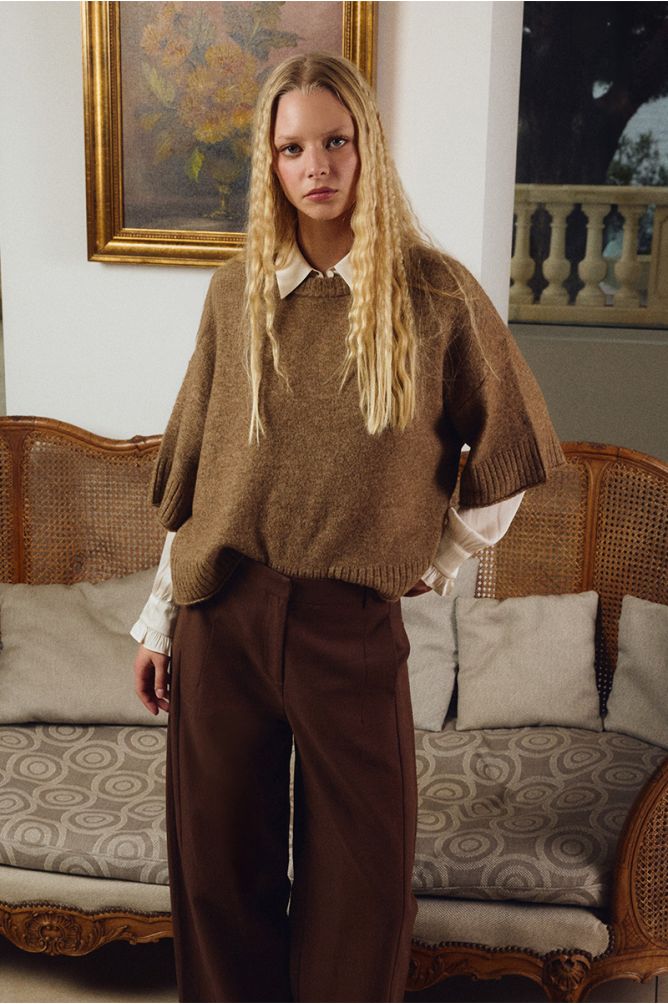 Pantalon large à pinces