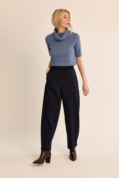 Pantalon tailleur barrel