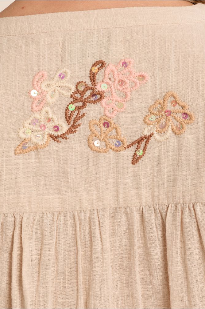 Blouse droite à boutons