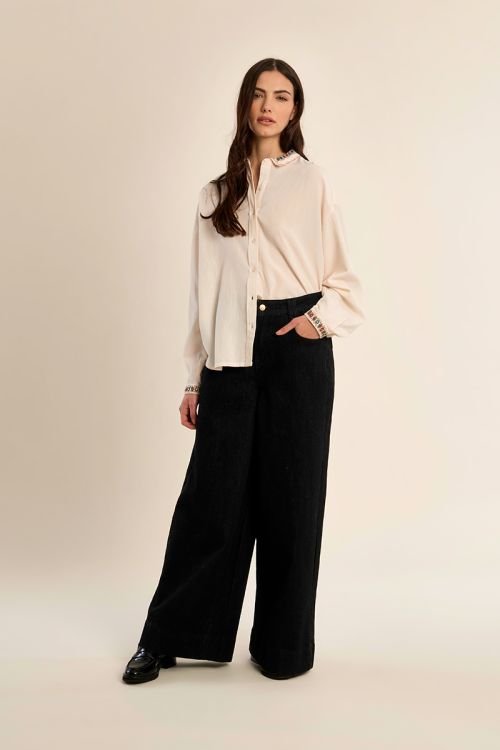Camicia ricamata a fiori - Molly Bracken