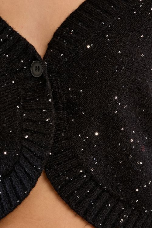 Bolero de manga larga detalles brillantes