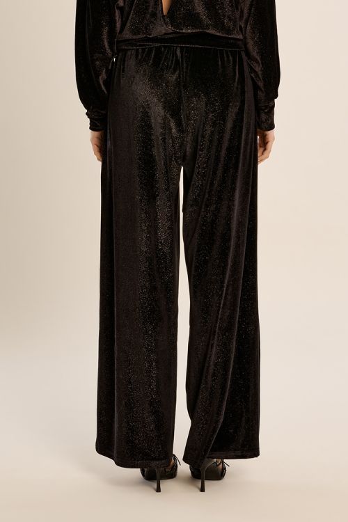 Pantalon droit à paillettes