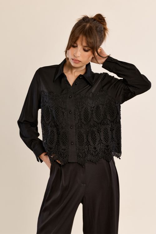 Camicia corta ricamata - Molly Bracken