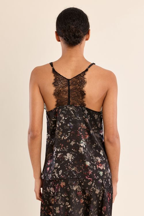 Camisole with floral print