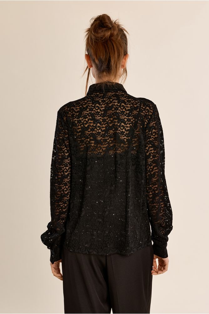 Sheer lace shirt