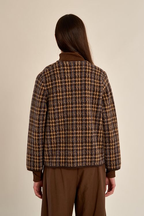 Veste officier à carreaux