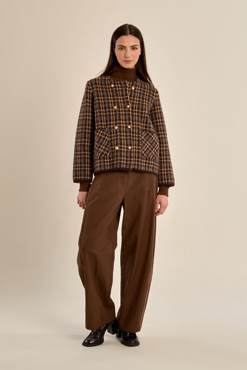 Veste officier à carreaux