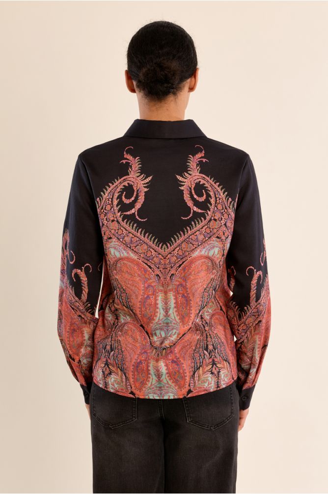 Blusa stampata bicolore - Molly Bracken