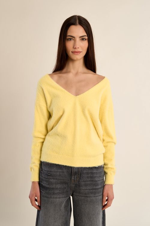 Jersey de manga larga cuello en V