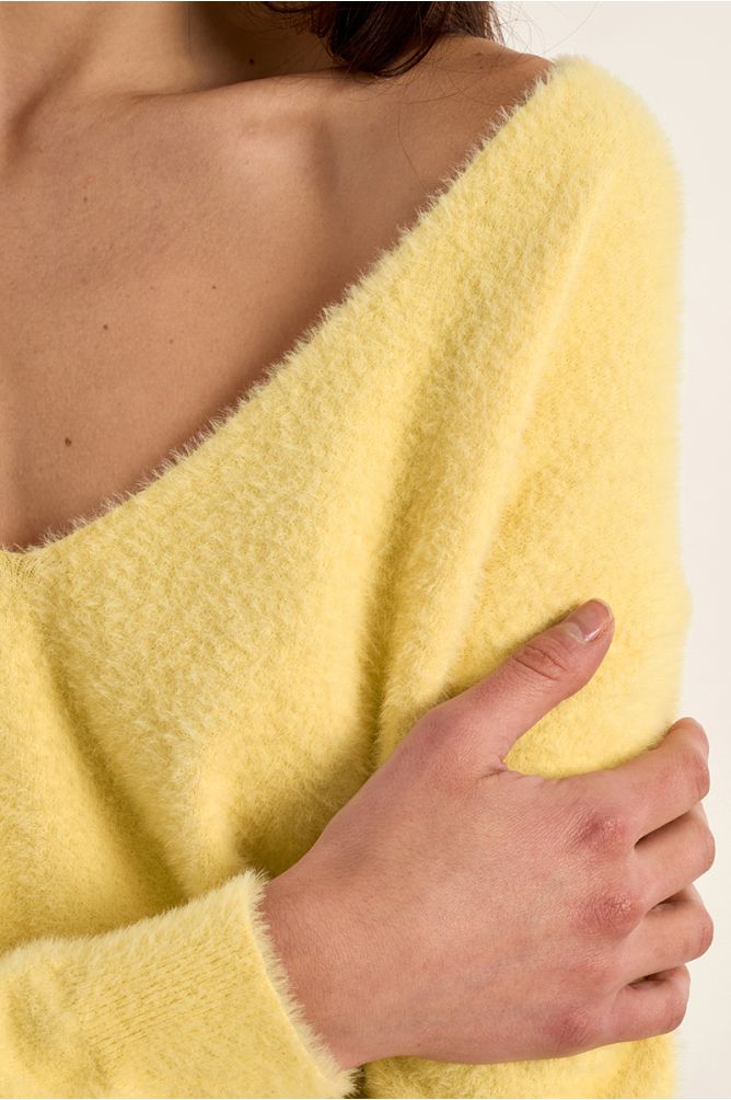 Jersey de manga larga cuello en V