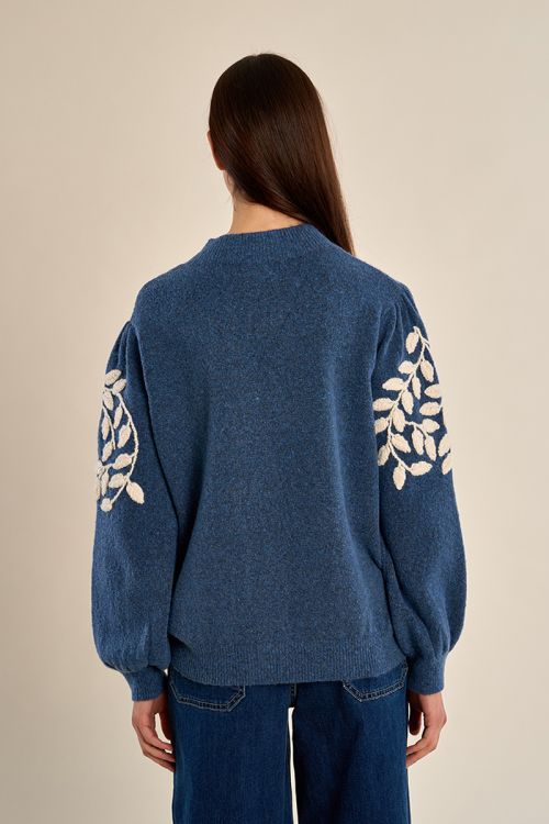 Jersey de manga larga detalle flores