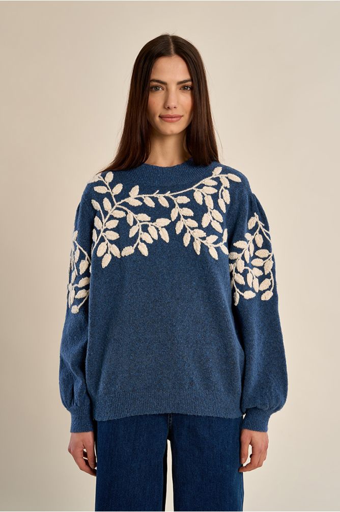 Jersey de manga larga detalle flores
