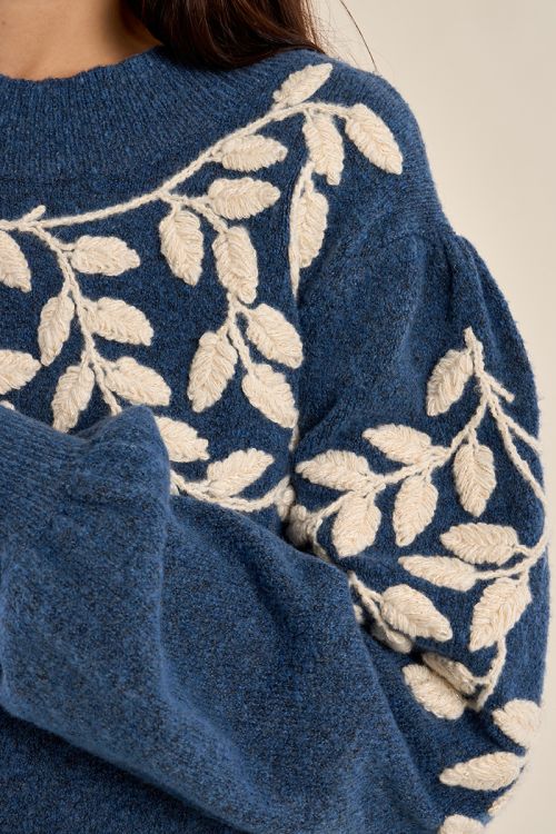 Jersey de manga larga detalle flores