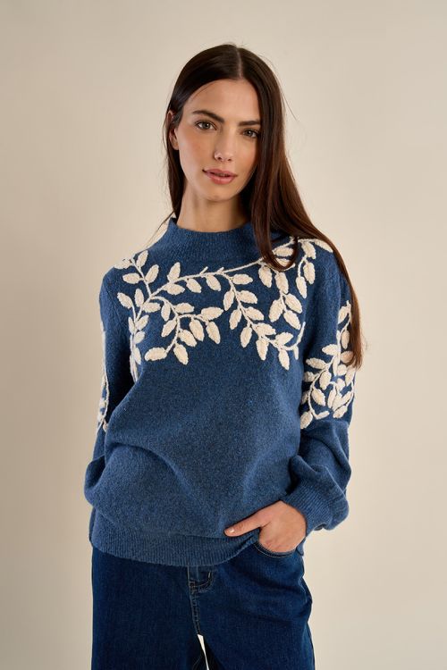 Jersey de manga larga detalle flores