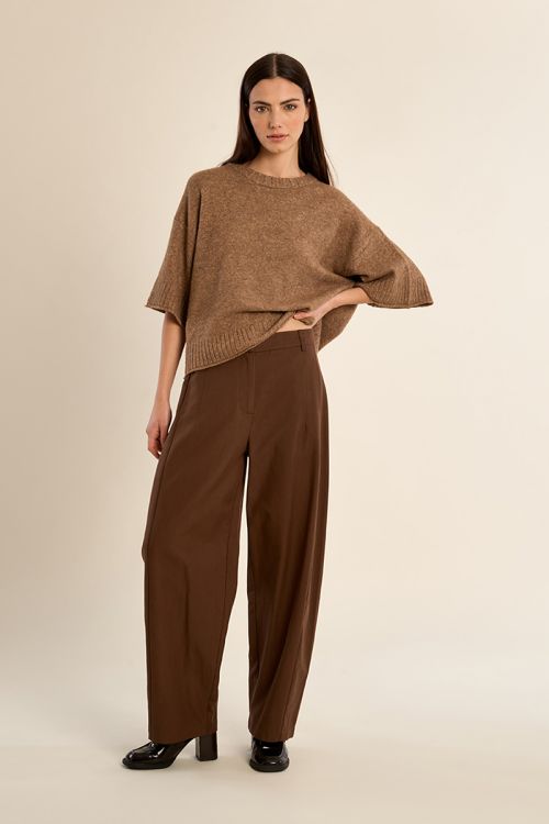 Pull en maille évasé